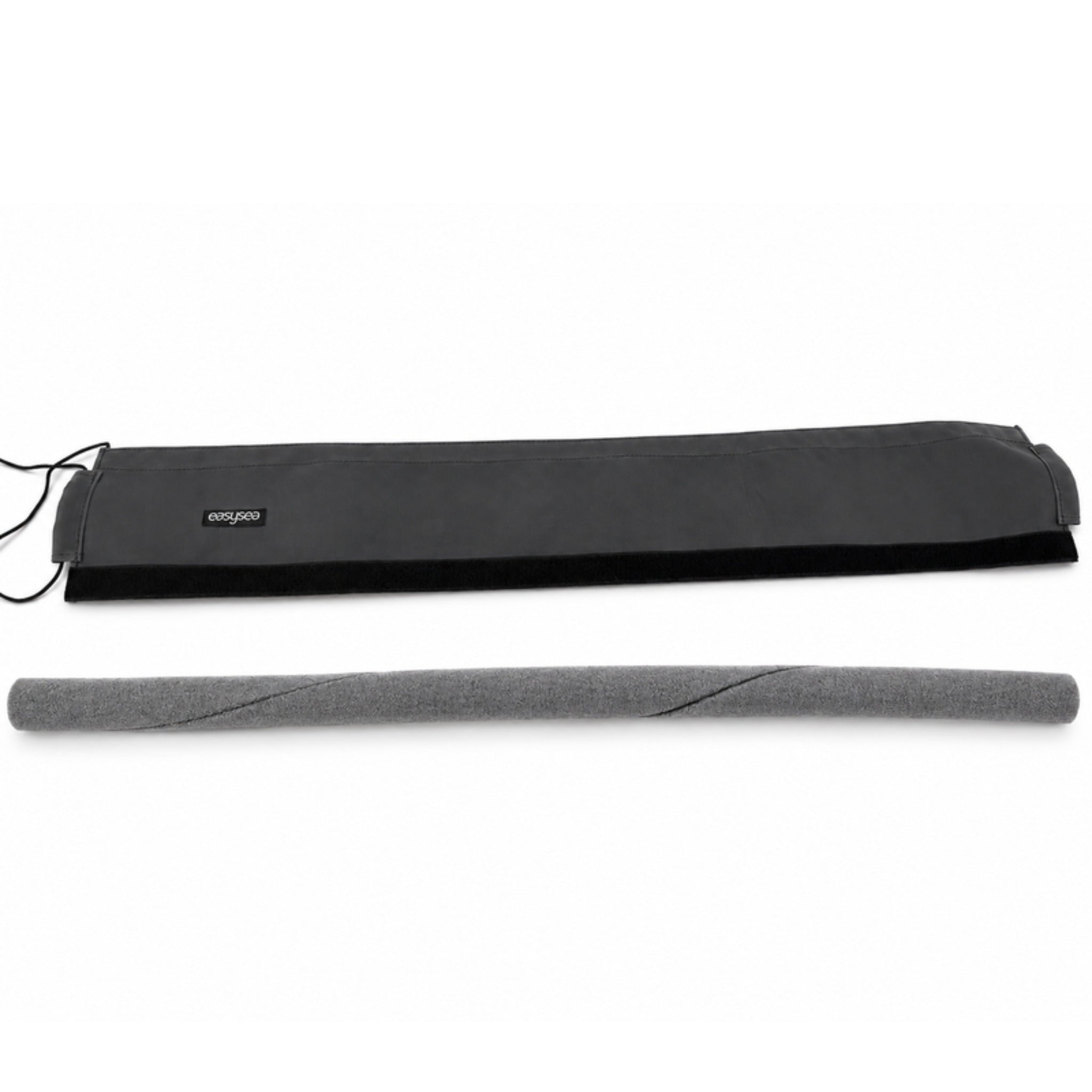 easysea Spira guardrail cover: the outer sleeve and the spiral-cut foam core side by side