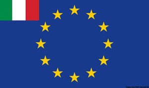 Flag EU+small Italy flag 20 x 30 cm - foto originale Osculati Srl