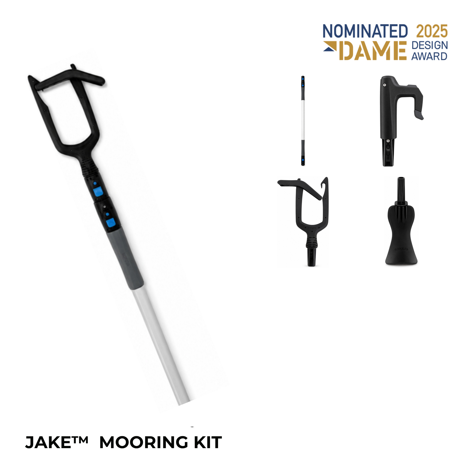 Jake Mooring Kit: telescopic pole with the line-passing head