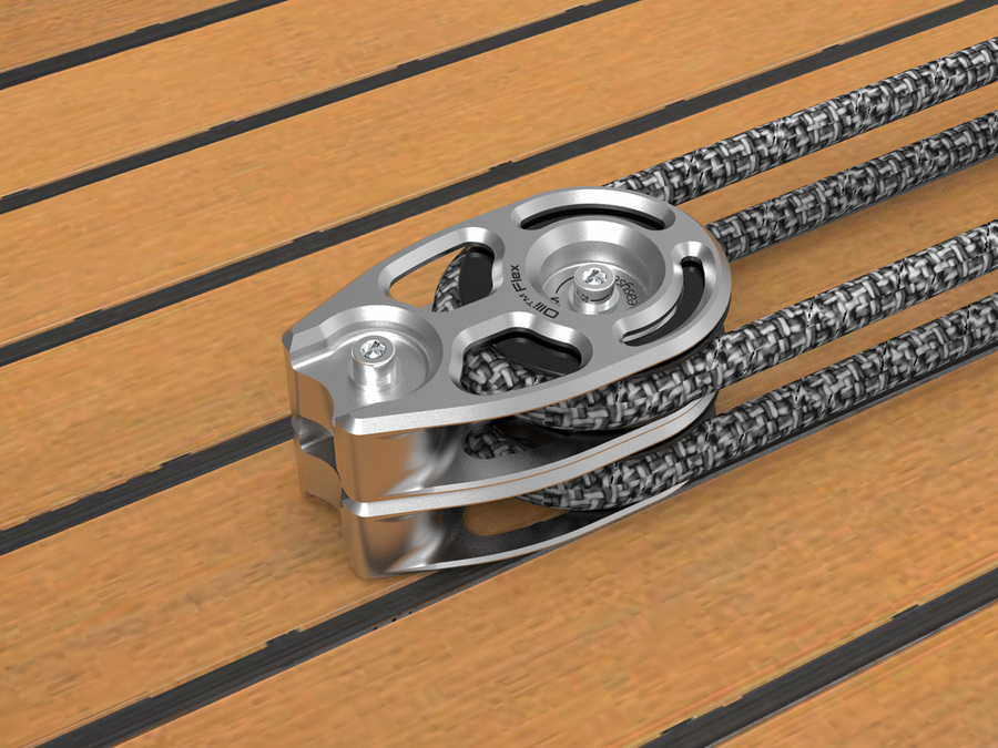 Double block mounted on deck