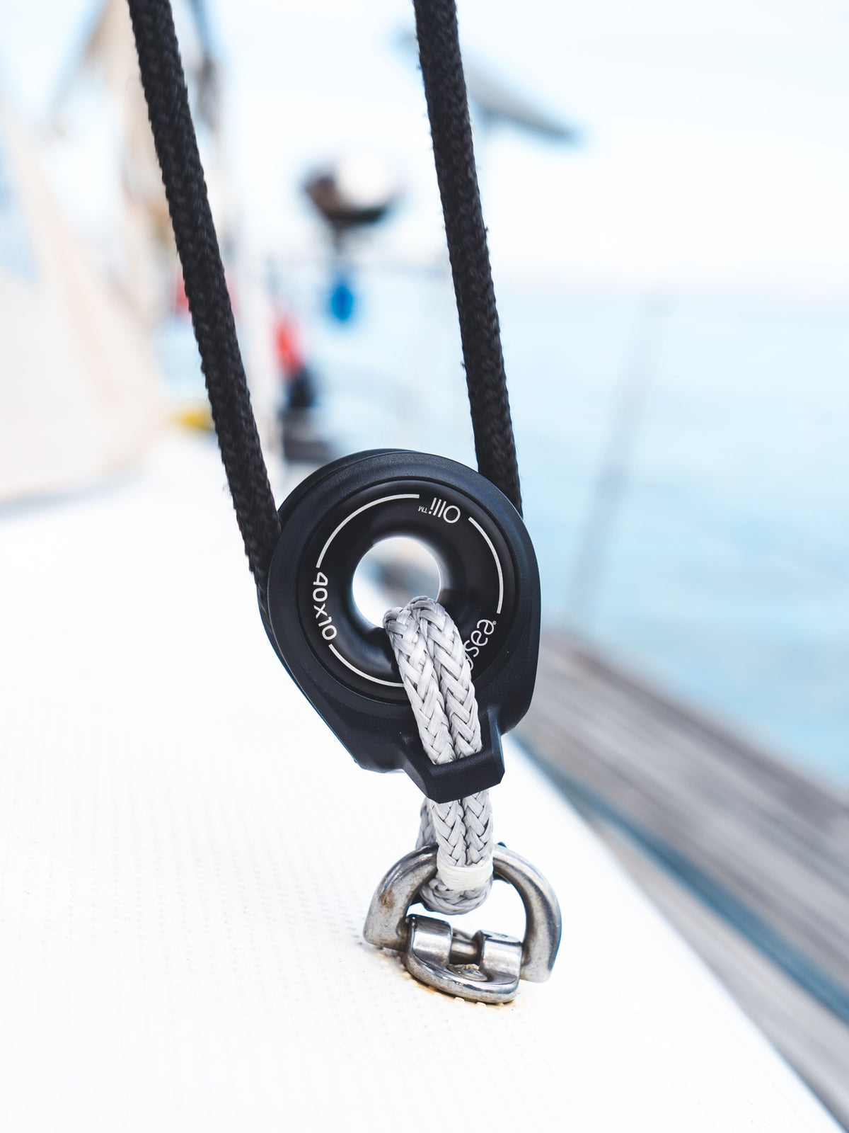 Olli Block easysea montato su un golfare in coperta