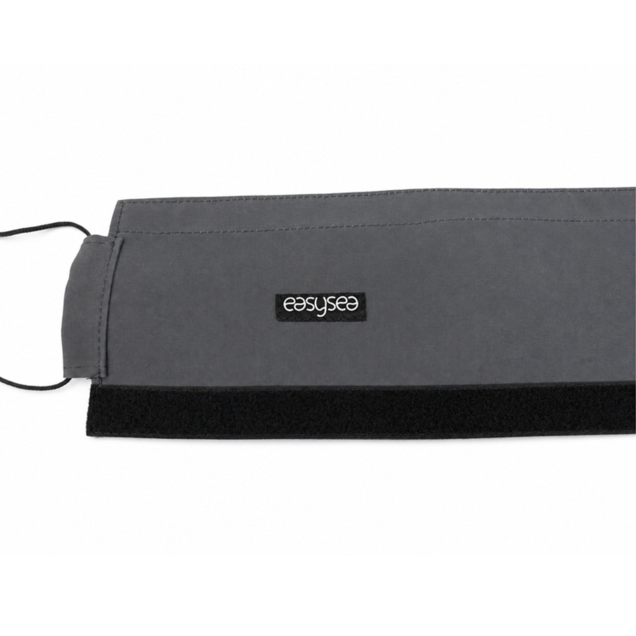 Close-up of the Spira sleeve with the easysea label and the hook and loop closure
