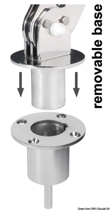 Kiwi Marine Removable single holder for tender - foto originale Osculati Srl